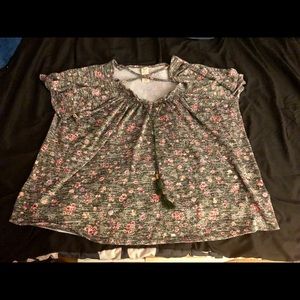 Faded Glory Floral Shirt